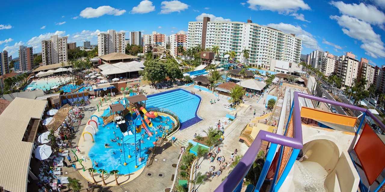 Vista panorâmica do Clube Privé em Caldas Novas